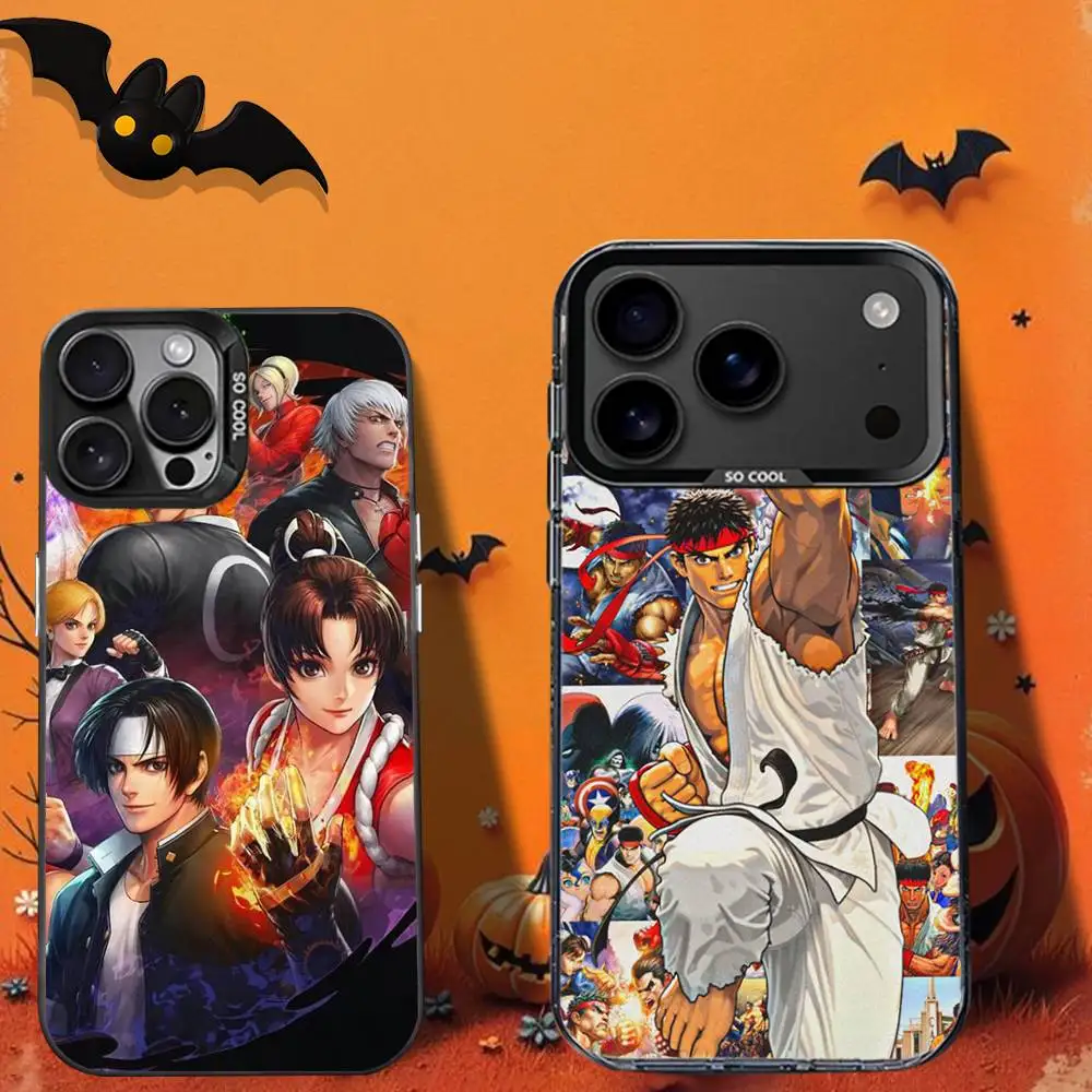 

cool KingS Of F-Fighters Phone Case For iPhone 16,12,13,17,15,1,11,Mini,Pro,SE,XS,MAX,Black Matte Silicone Cover