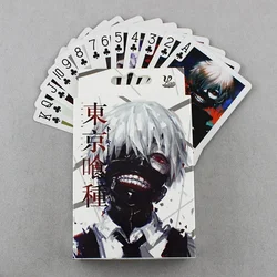 54pcs Cards Anime Poker Toy Tokyo Ghoul Cosplay Board Game Cards Hardcover Collection Box
