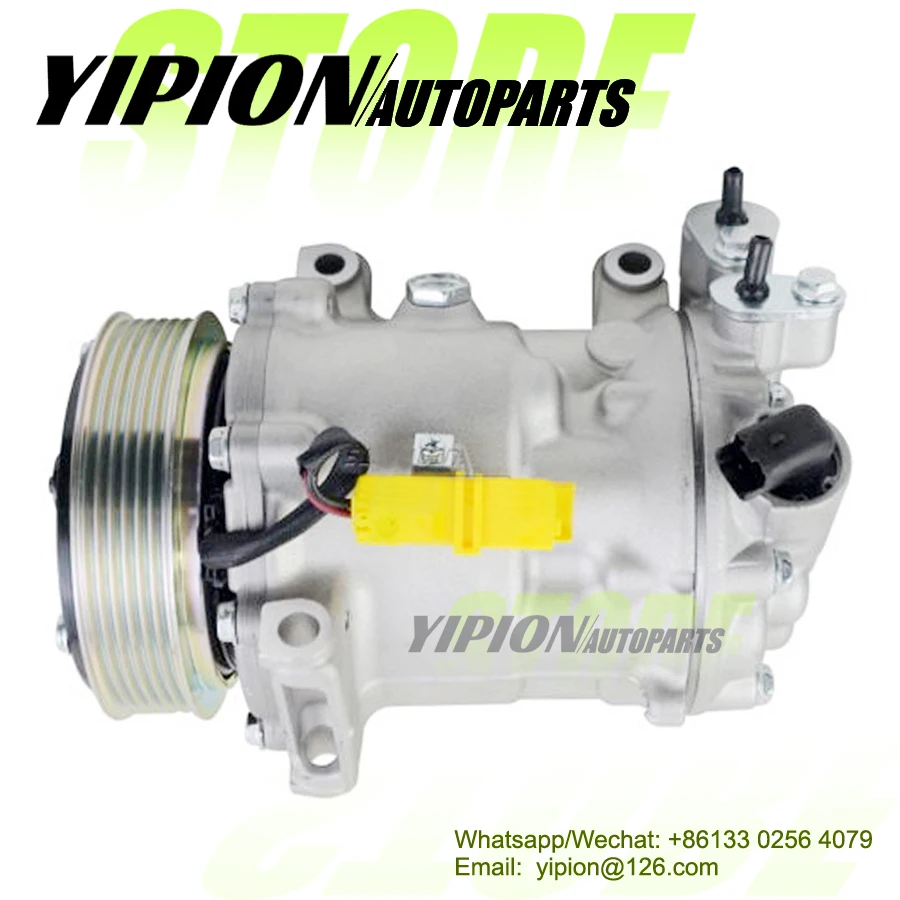 

SD7C16 AC Compressor For PEUGEOT 407 Citroen C5 9671340580 9654764280 6453SN 92020161 9660555380 9648138980 1333 1301 1346 1324