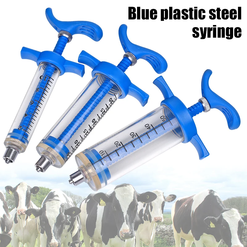 10/30/50ML Animal Syringe Plastic Veterinary Syringe With Needle Bird Feeding Rearing Poultry Syringe Small Pet Medicine Feeder view 6