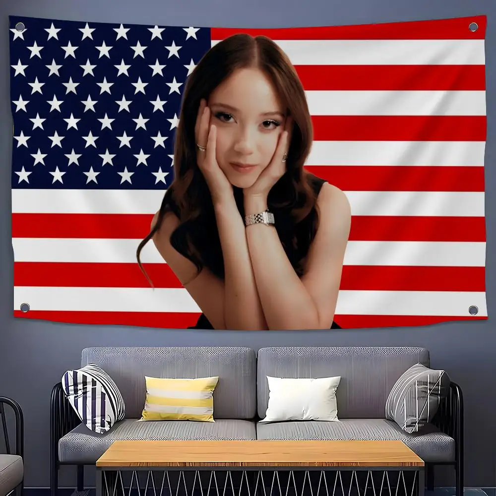Singer Laufey Flags Flags for Room, Bedroom, Home, Outdoor, Wall Hanging, Concert Print, Art Banner