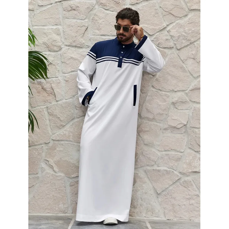 إسلام رمضان قفطان رجالي قفطان يحجب ثوب إسلامي تقليدي للرجال، رداء قميص طويل لرمضان