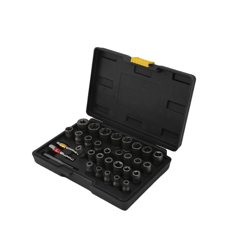 

Disassemble nut set, multifunctional nut disassembly set, equipped with 1/4 inch and 3/8 inch adapters, durable