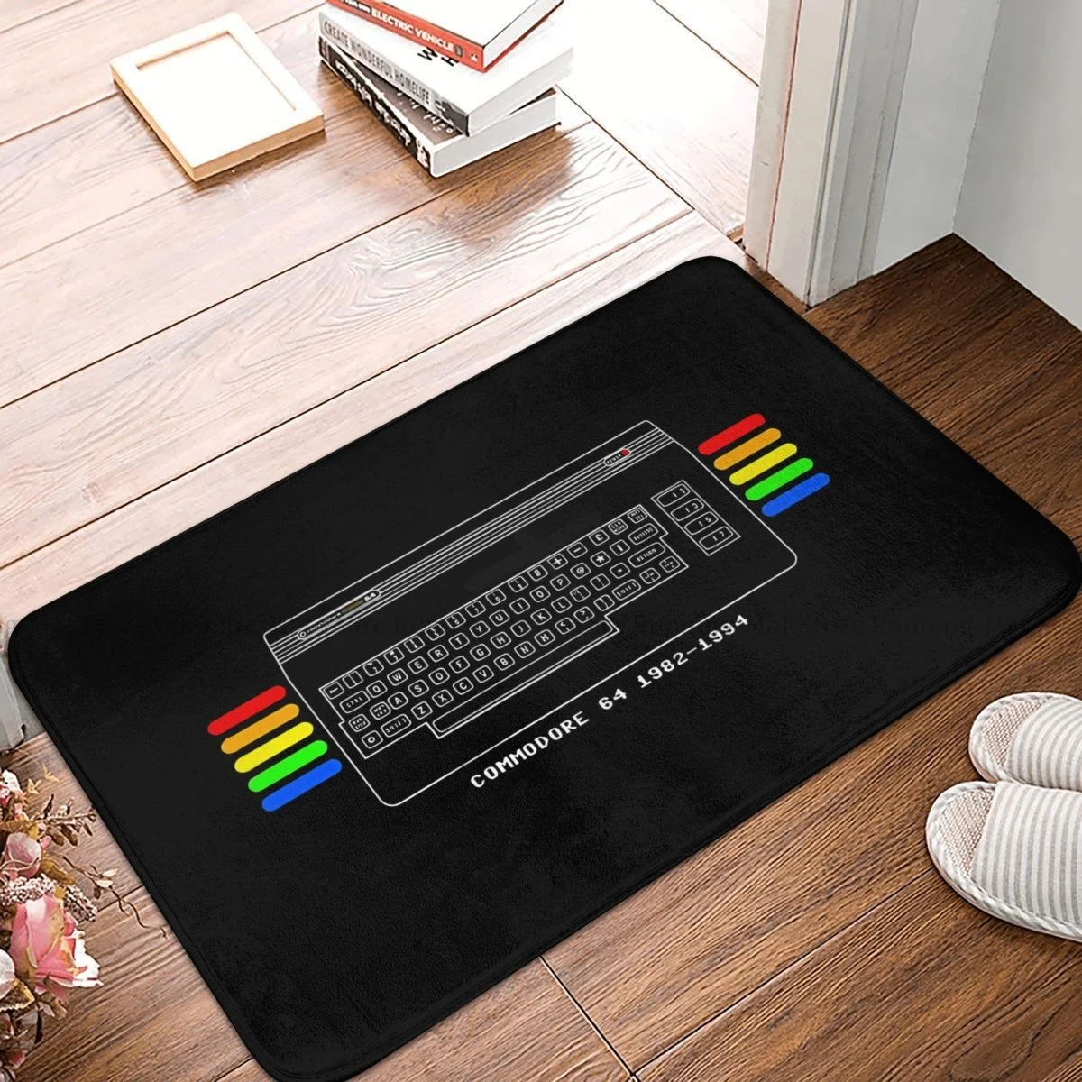 Retro Commodore 64 Non-slip Doormat Kitchen Mat C64 Keyboard Balcony Carpet Welcome Rug Home Decorative