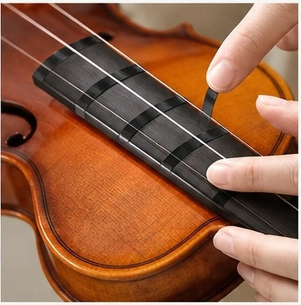 Easy-Peel Violin Finger Guide Tape 2 Rolls – Fretboard Stickers for Beginners Learning String Instruments