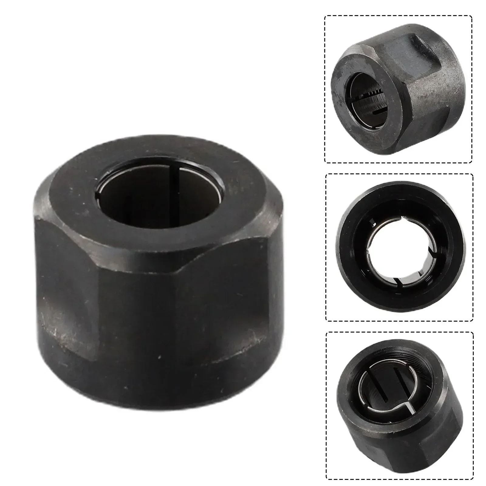 플런지 라우터 콜릿 너트 하이 퀄리티 암나사, 금속 교체, 조각 트리밍 기계, 19.5mm, 21x27mm