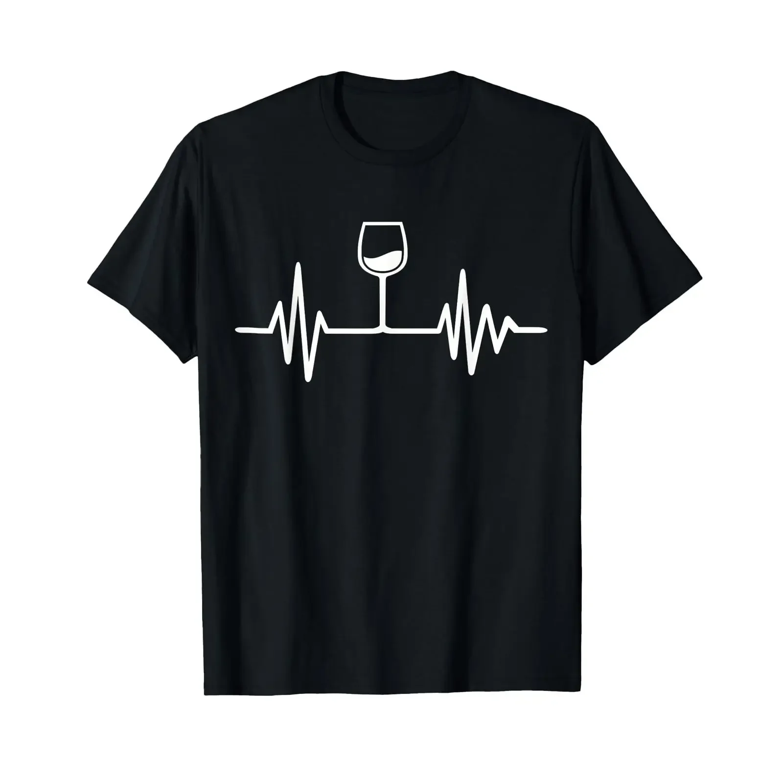 Wine Frequency T Shirt vintage Washed Stylish homme Casual Slightly Soft graphic Stretched fashion Versatile streetwear