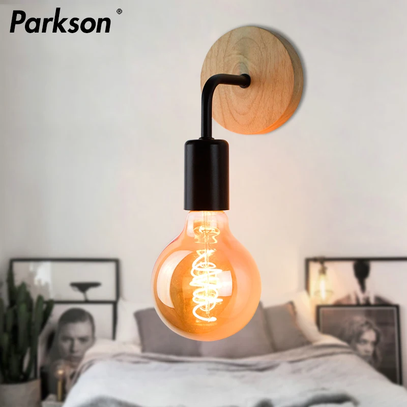 

Wall Lamp E27 110V 220V Vintage Sconce Wall Light Fixture Dining Living Room Bedroom Bedside Retro Lamp Industrial Decoration