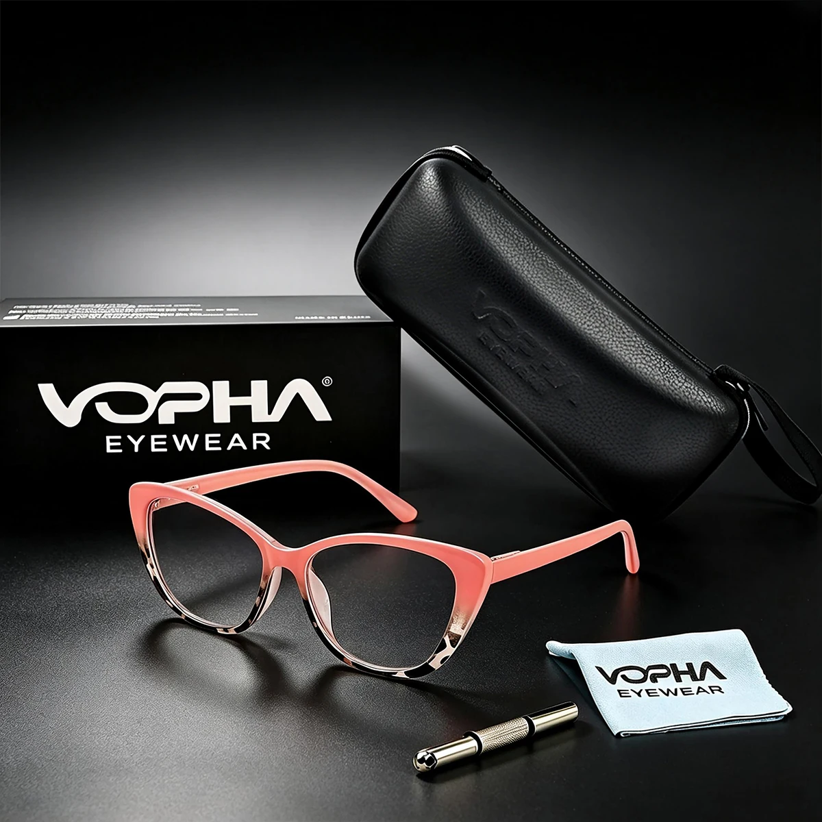 Smart Zoom Cat Eye Reading Glasses Anti-blue Light Auto‑Adjust Focus Eyewear for Ladies Trendy HD Lens Far Sight Presbyopia L66