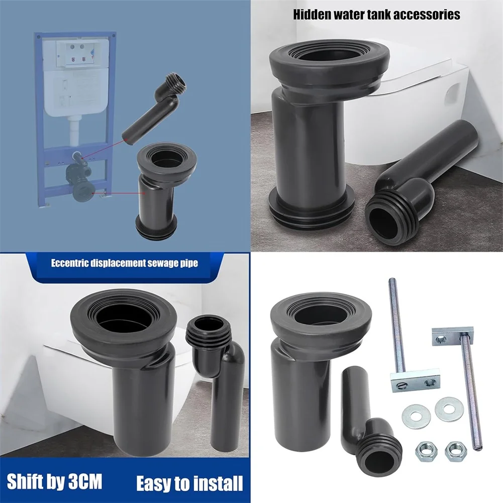 Wall Mounted Toilet Seal Drain Connection Set For Geberit 405.116.00.1 ABS Pipe Fitting Kit Bathroom Plumbing Fixture