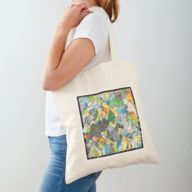 

Parrot Party! Tote Bag Large bags for women canvas shopping bag the tote bag custom canvas