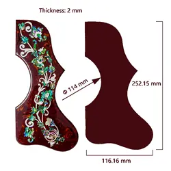 Acoustic Guitar Pickguard for J200 SJ200 Self Adhesive Pickguard Thickness 2mm Guitar Accessoires