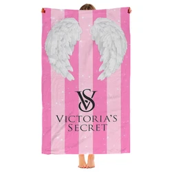 Victoria's Secret Wallpaper Beach Towel  Poncho Bathing Towels Cover-ups Quick Dry Sand Free Yoga Spa Gym Pool