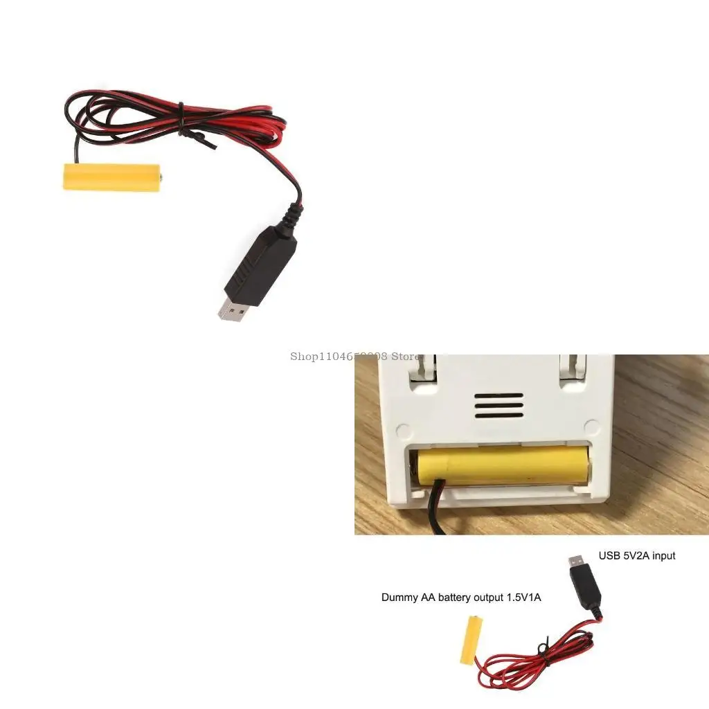USB 5V إلى 1.5V LR6 AA Dummy Battery AA Eliminators استبدال 1x 1.5V AA #1