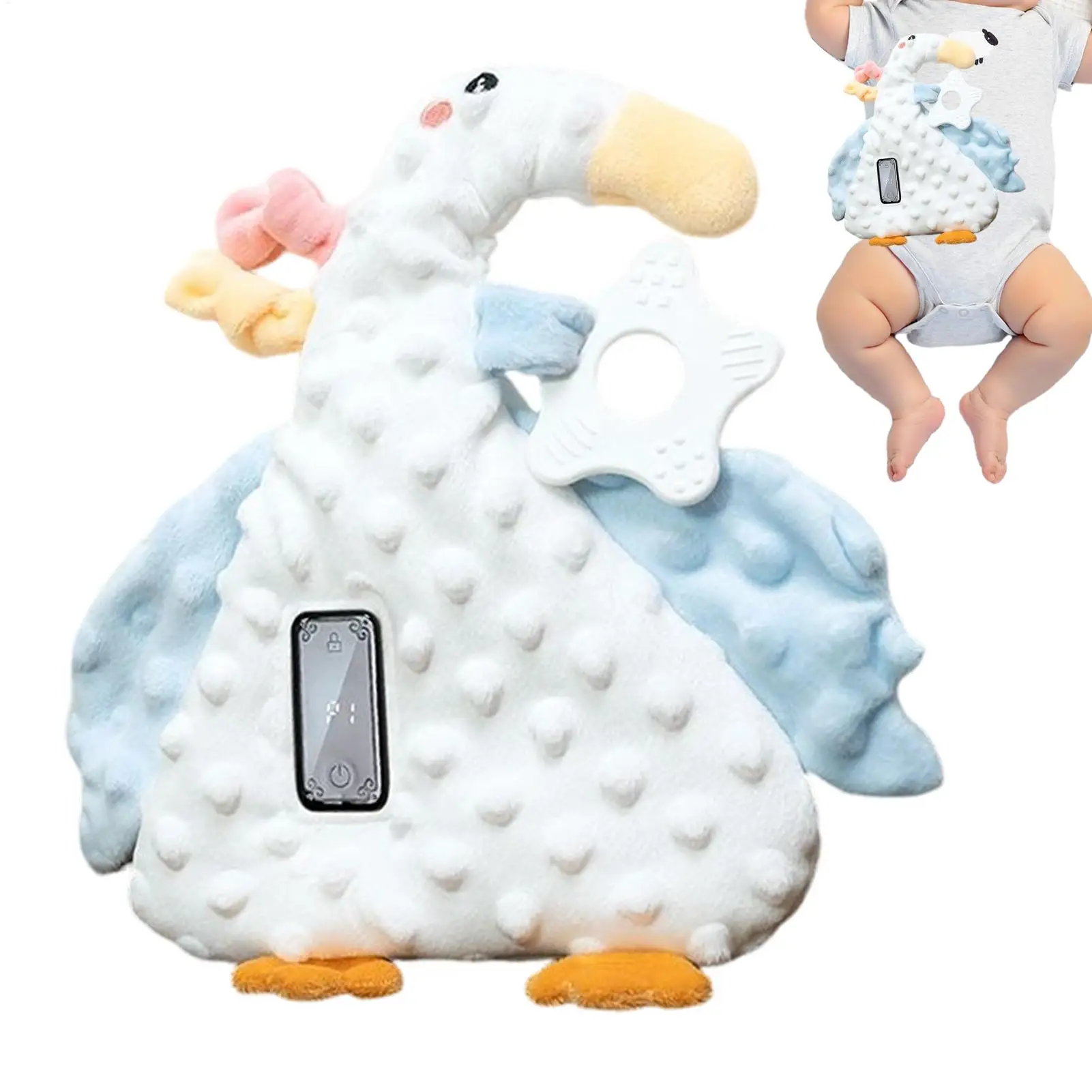 

Детская игрушка для сна, мягкая 3-режимная регулируемая кукла, помощник для сна для здоровья, ночного комфорта, дома, тихий уход, релаксация