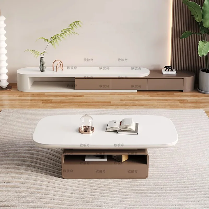 

Rectangle luxury Coffee Tables Minimalist Modern Slim Aesthetic Coffee Tables Design Colourful kaffee tische House Accessories