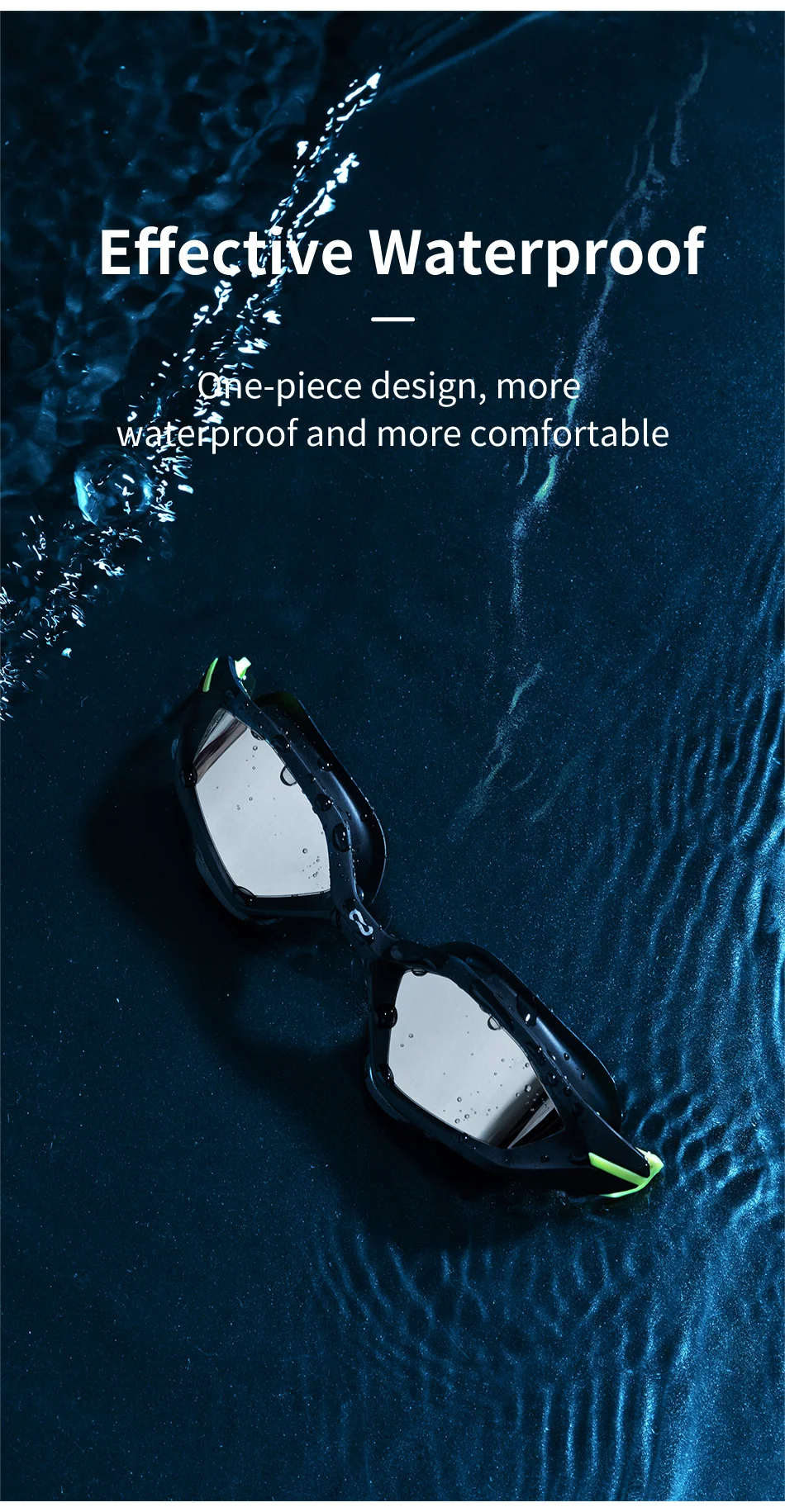 Professionelle Schwimmbrille VISTEX Importierte Antibeschlag-wasserdichte UV-Schutz-Silikagel-Tauchbrille Wettkampfbrille – Detail 6