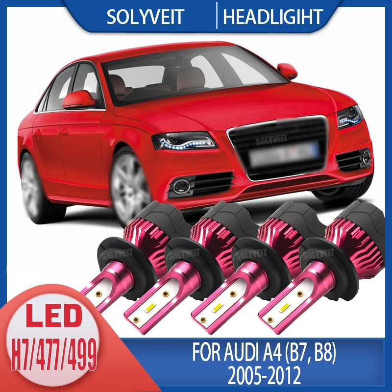 

Shock-Proof Stable Lighting reliable LED H7/477/499 HEADLIGHT Kit FOR Audi A4 (B7, B8) 2005 2006 2007 2008 2009 2010 2011 2012
