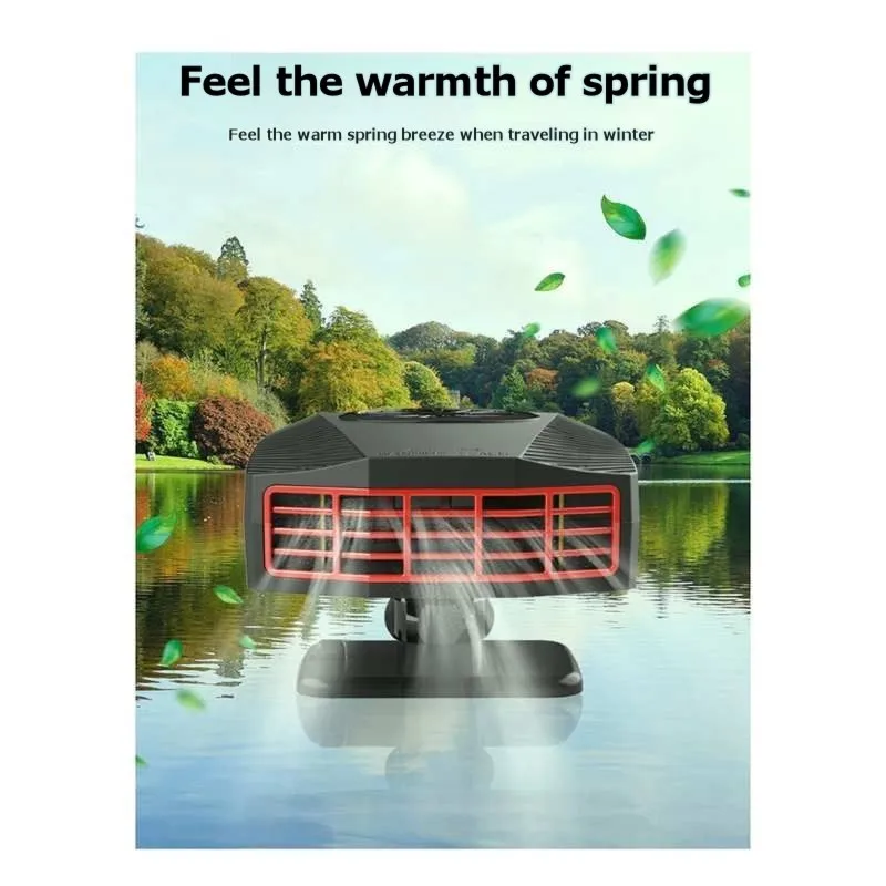 

Автомобильный обогреватель и размораживатель ABBO-12V с двумя режимами работы - портативное устройство для обогрева и удаления запотевания из окон автомобиля, черный ABS-корпус