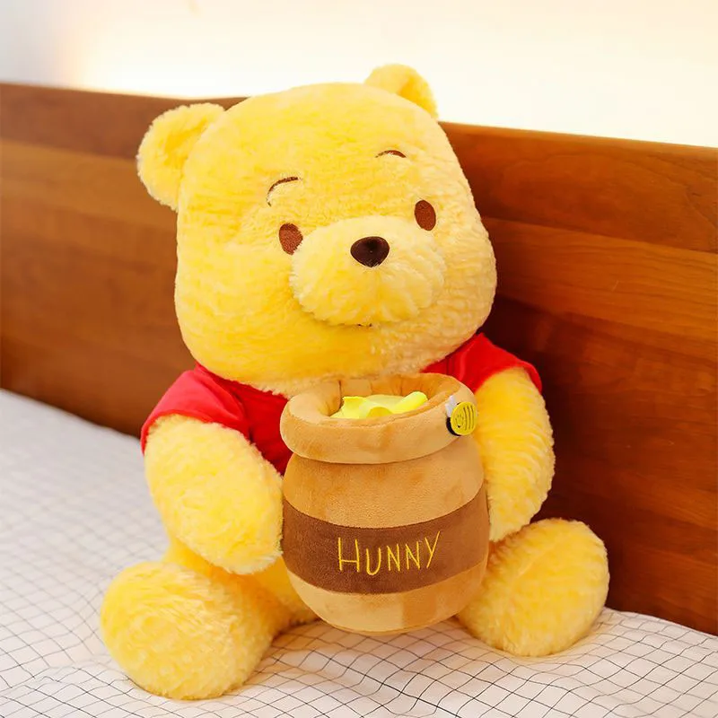 

Winnie The Pooh Plush Toy Cute Soft Stuffed Animal Cartoon Character Doll High Quality Plushie for Kids Gift Kawaii Girls Friend