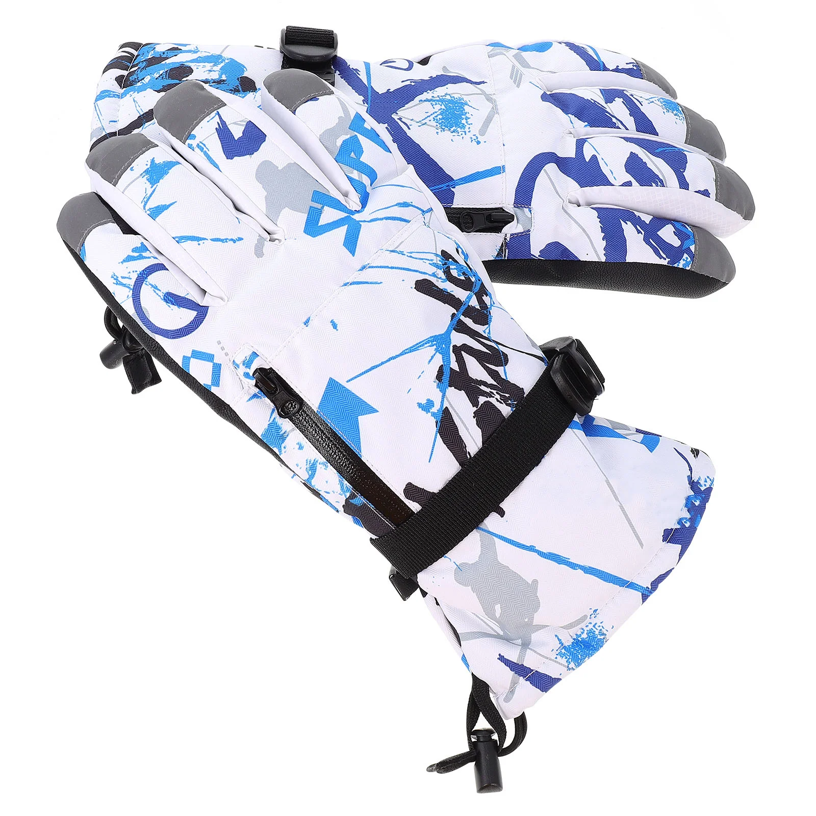 

1Pair Waterproof Skiing Gloves Thickened Insulated Warm Gloves for Men Women Outdoor Sports Cycling Mountaineering