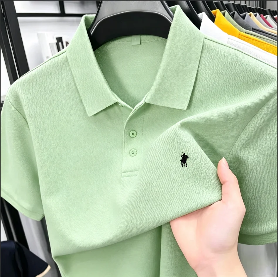 2026 Summer Men's Pique Cotton - Polo Shirt Pique recension och pris