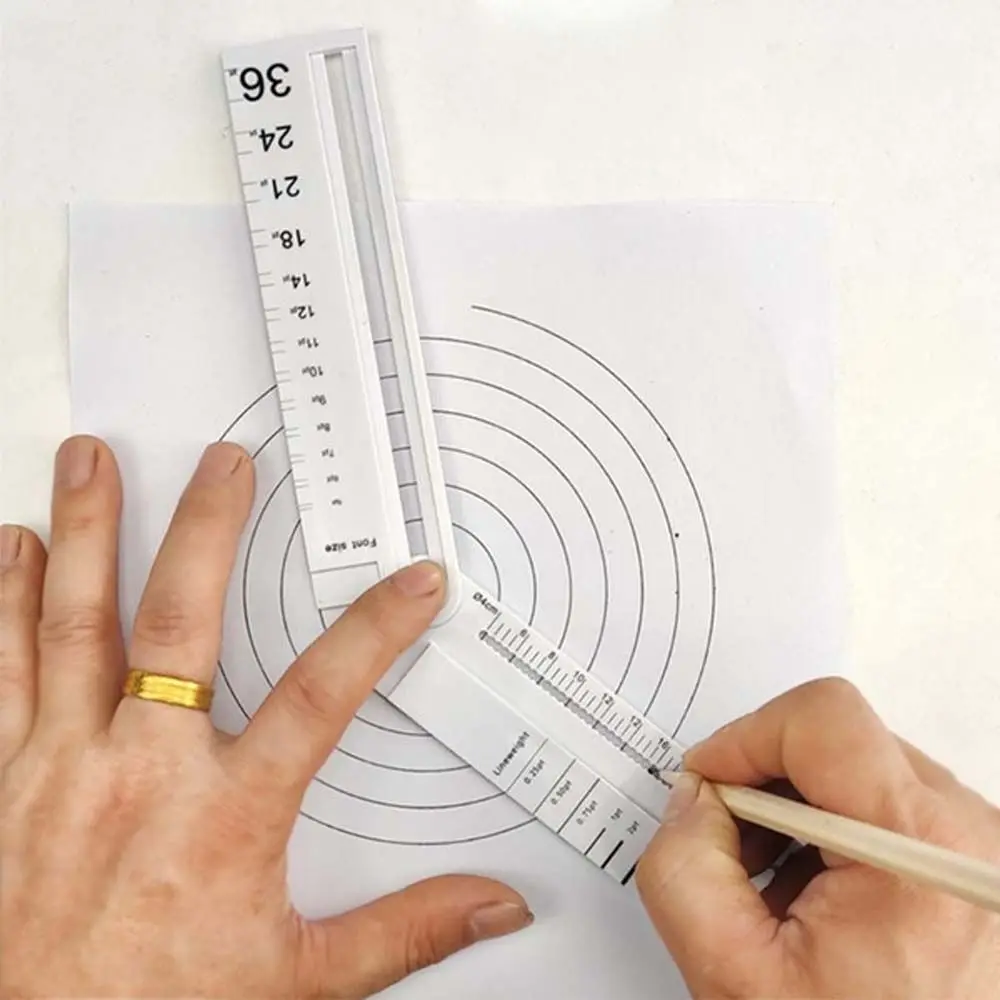 Plastic Student 30cm Stationery Supplies Compass parallel Ruler Rectangle Ruler Drawing Tool Protractor