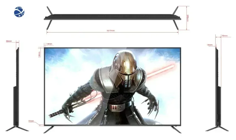 SEEWORLD Smart TV 70 75 80 85 98 100 110 polegadas Televisão 4K Ultra HD Android Smart LED TVs com Wifi