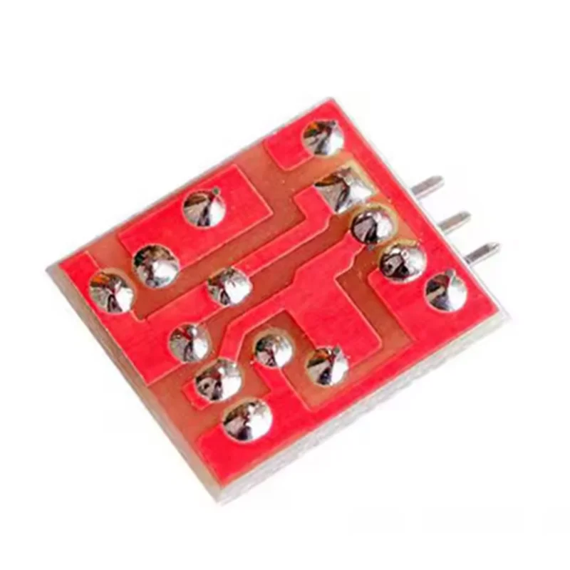 The laser sensor receiving module (non modulation tube) has a laser output high level