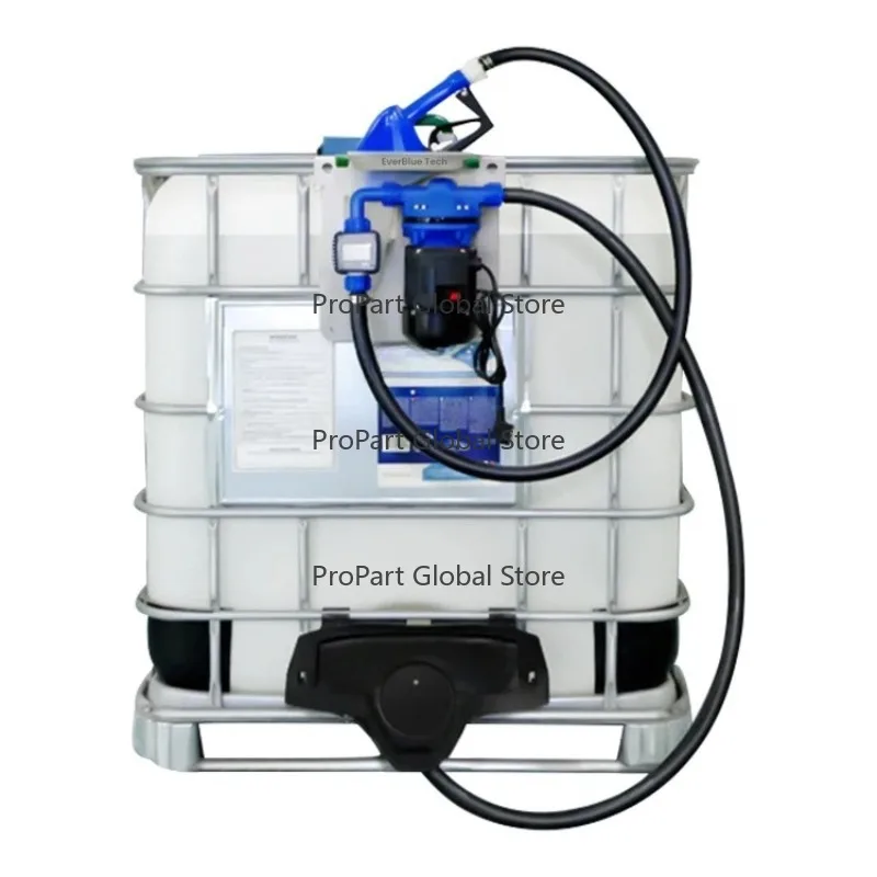 1000L  Transfer Pump Kit IBC Dispenser With Nozzle Def Fluid Ad Blue Water Pump