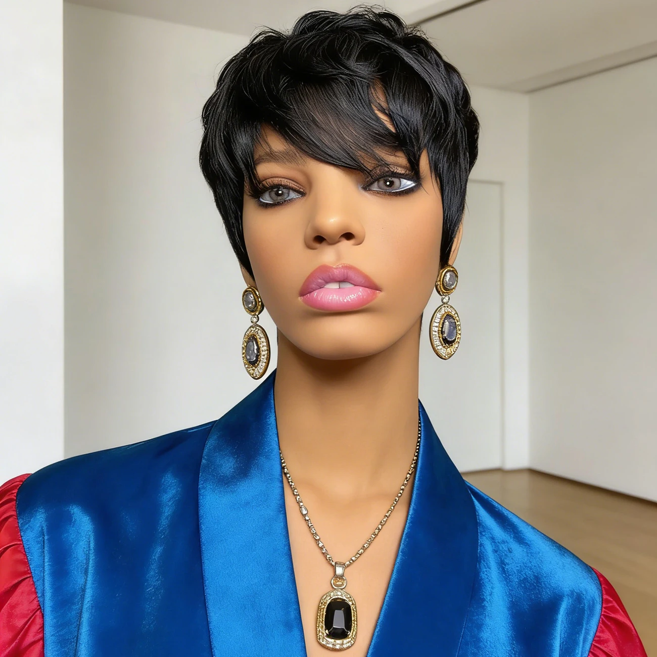 

Парик из натуральных волос, стрижка пикси, короткий парик из натуральных волос для женщин, полностью машинной работы