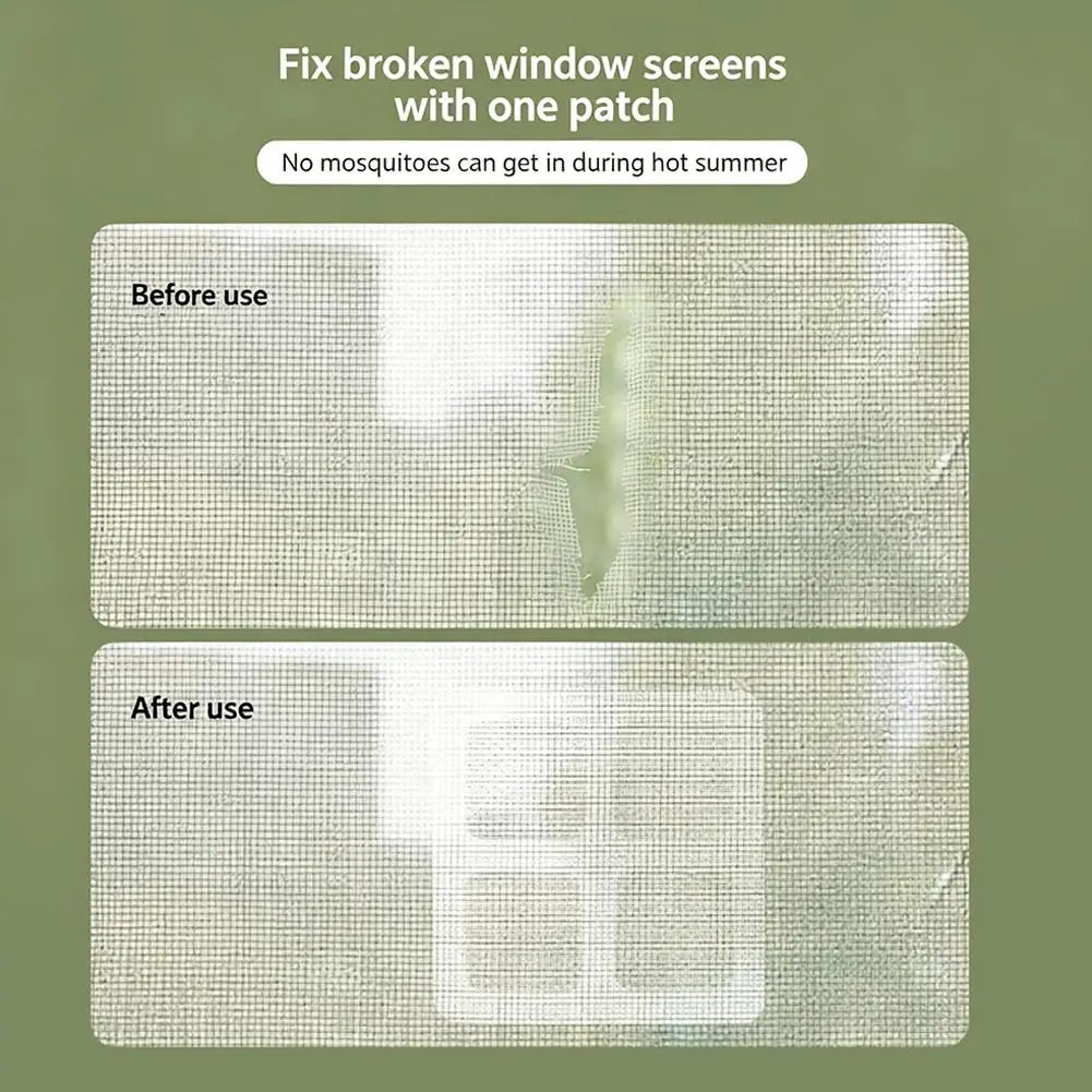 10 Stück Fiberglas-Fliegengitter-Reparaturpflaster Fenster-Fliegengitter-Reparaturaufkleber Anti-Mücken-Netz Türgitter-Moskitonetz-Patch – Detail 21