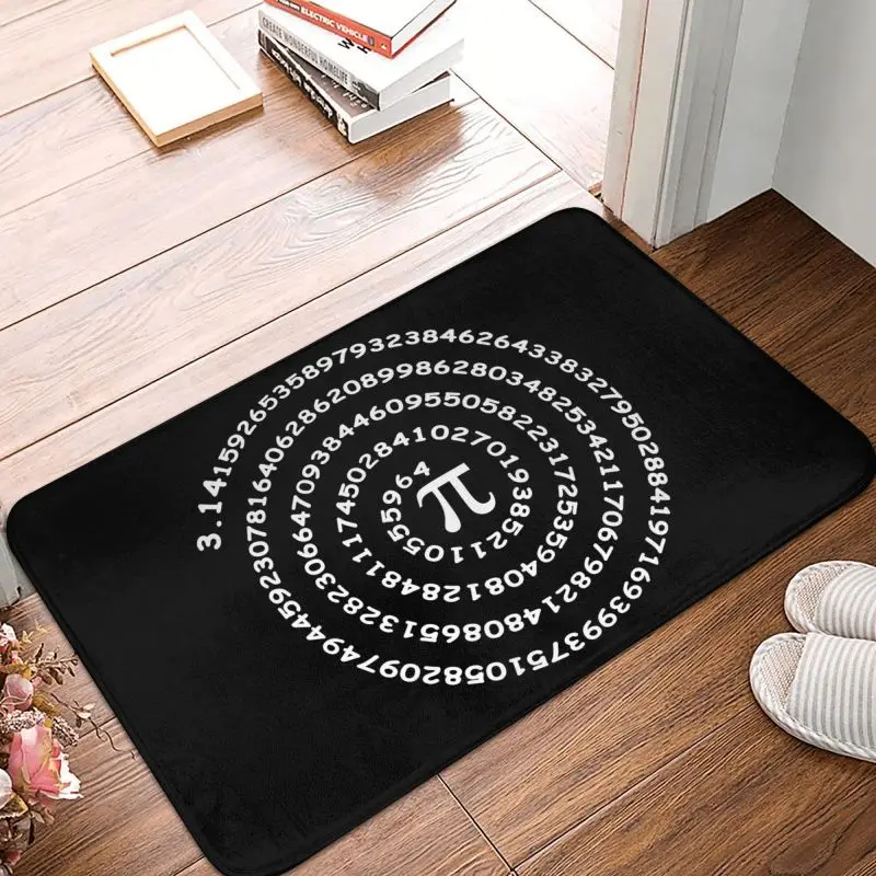 Fashion Pi Number Pattern Floor Door Mats Anti-Slip Indoor Geek Math Science Doormat Bedroom Balcony Entrance Rug Carpet Footpad