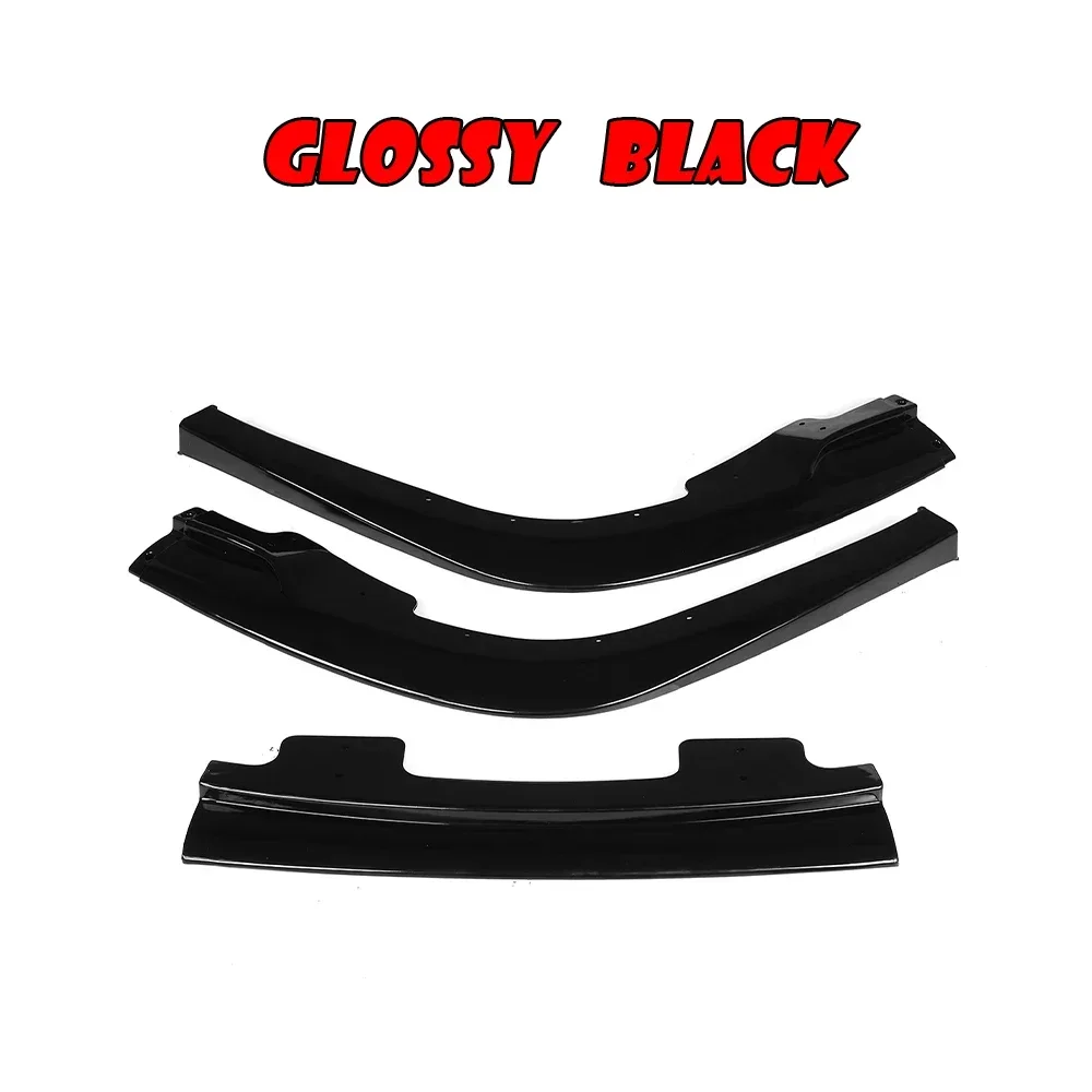 Front Bumper Splitter Lip for Subaru Impreza WRX Sti S204 2006 2007Spoiler Splitter Deflector Lips BodyKit Front Shovel Surround