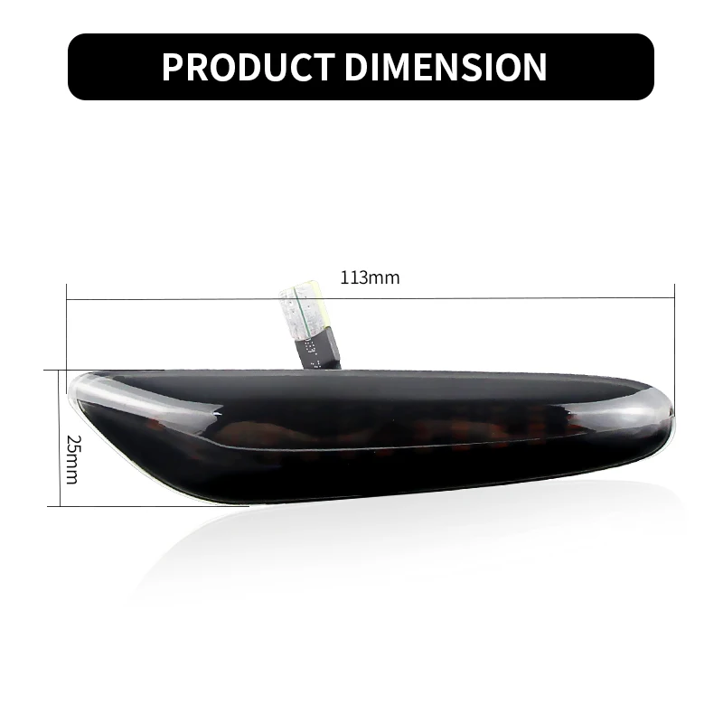 2PCS Led Dynamic Side Marker Light Car Turn Signal for BMW 1 3 5 serie E46 E60 E61 E81 E82 E87 E88 E90 E91 E92 E93 X1 E84 X3 E83