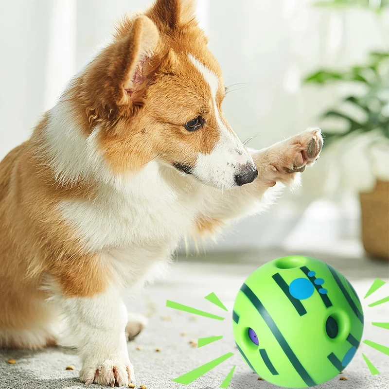 Giggle Glow Ball Interactive Dog Toy Fun Giggle Sounds When Rolled or Shaken Pets Know Best As Seen On TV