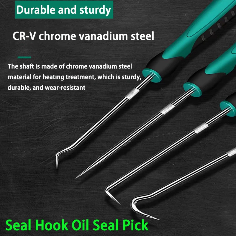 

Cr-V High Hardness Alloy Steel Seal Hook O-Ring Hook Oil Seal Pick Hook-shaped Tool For Removing Sealing Rings