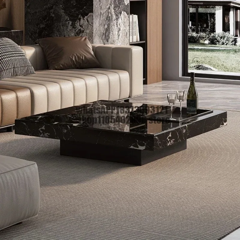 

Aesthetic High End Side Table Marble Standing Service Light Luxury Coffee Table Writing Minimalist Mesas Bajas Patio Furniture