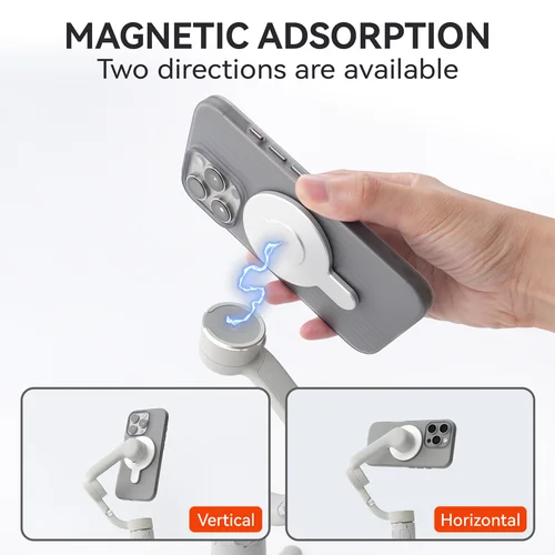 Imagen 2 del producto Para DJI OM 7/7P/6 Magsafe adaptador anillo soporte abrazadera de teléfono para estabilizador de cardán DJI Osmo Mobile 7 6 OM 7 OM 7P OM 5 OM 4 OM 4 SE