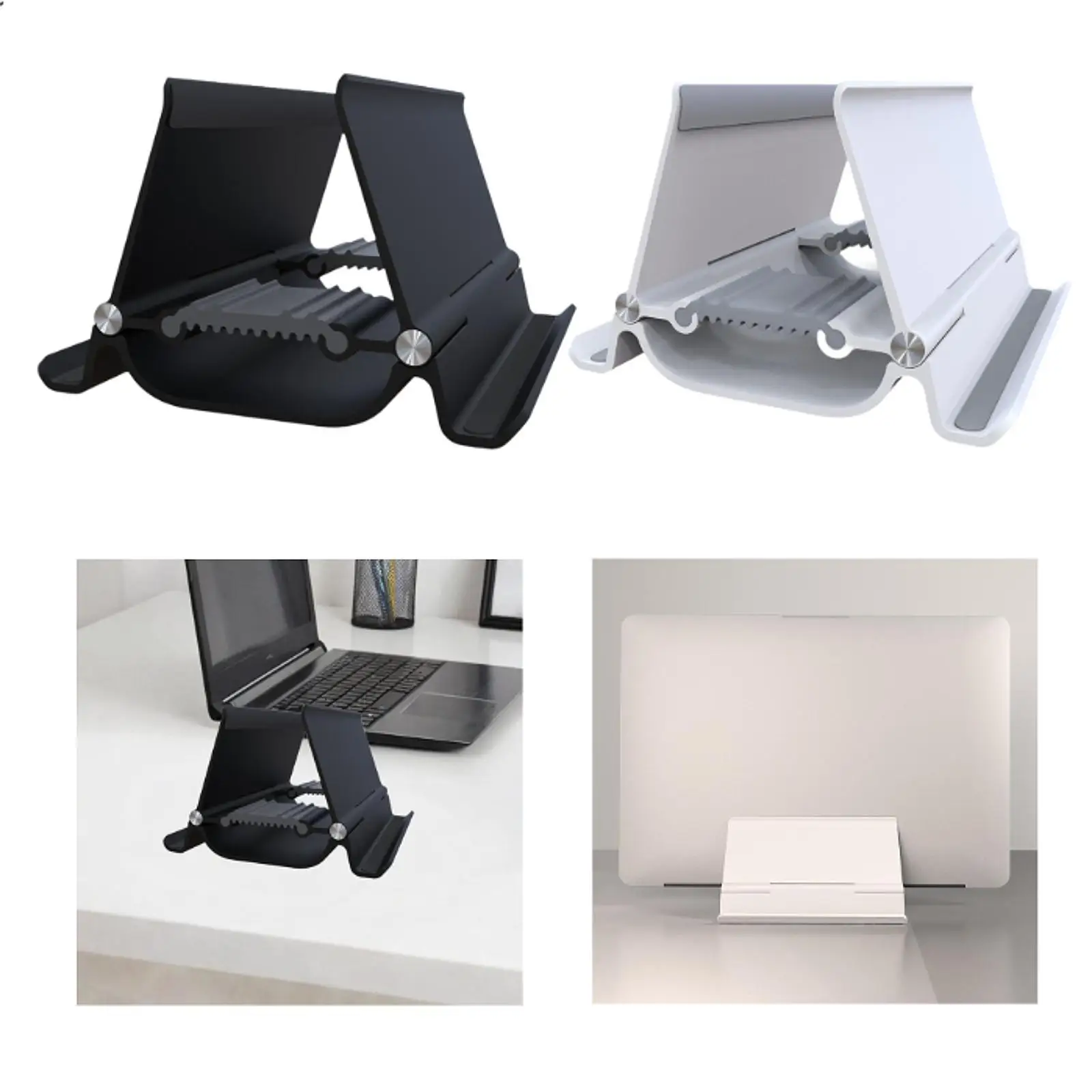 Vertical Laptop Stand Storage Rack Wear Resistant Stable Computer Rack Multifunction Notebook Dock for Apartment Home Studying