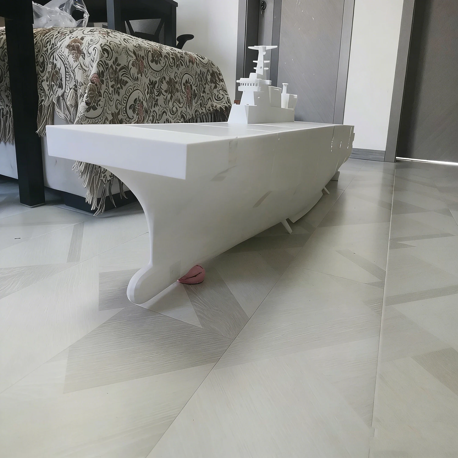 1/150 barcos rc 167cm tipo 075 navio de assalto anfíbio barco de controle remoto 3d impresso rc schiffe modelo kit navio brinquedo navio de guerra modelo