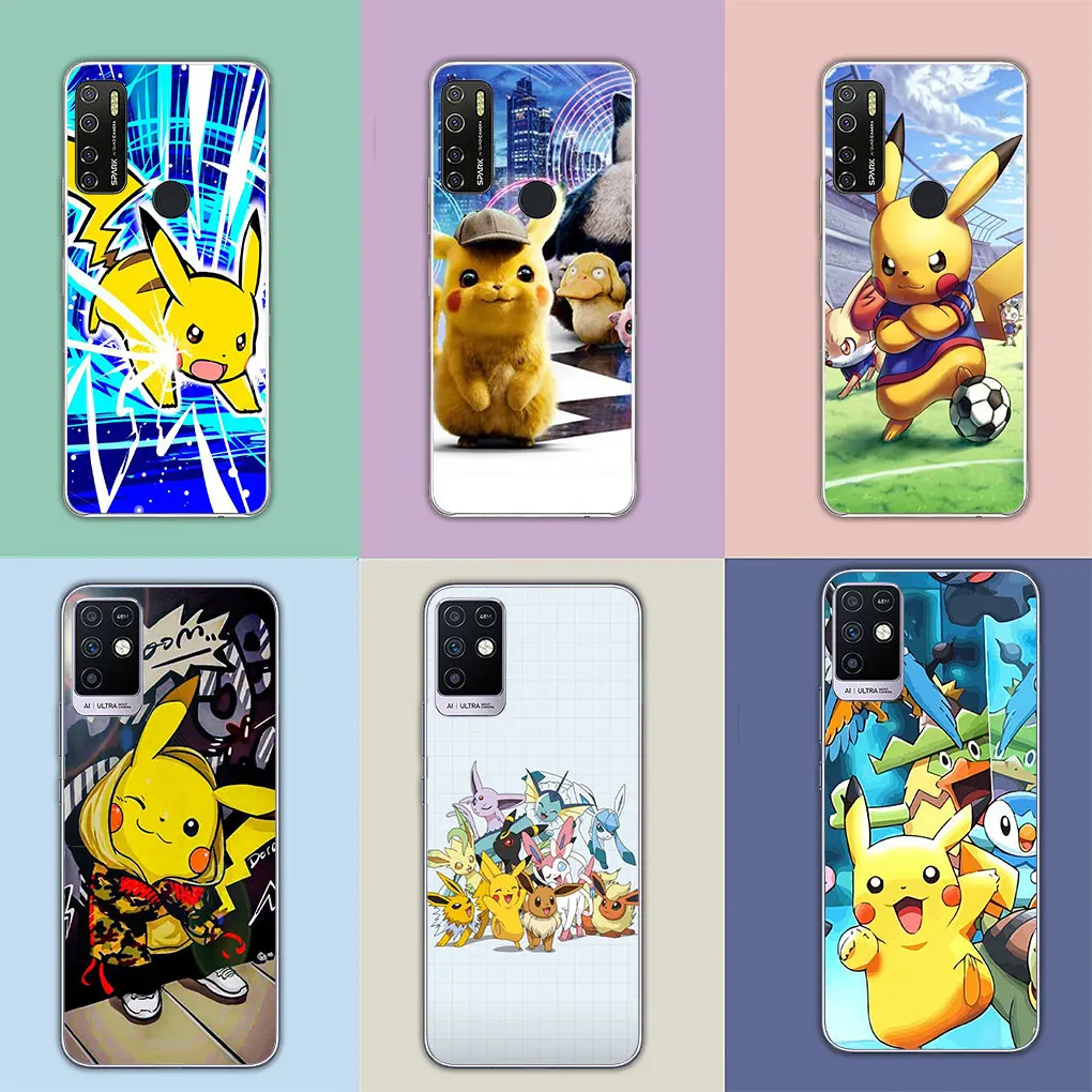 Pokemon Pikachu Cover Phone Casing for Motorola Moto G13 G14 G53 G54 G62 G72 G82 G84 E13 E20 G42 G32 G23 G22 Soft Case