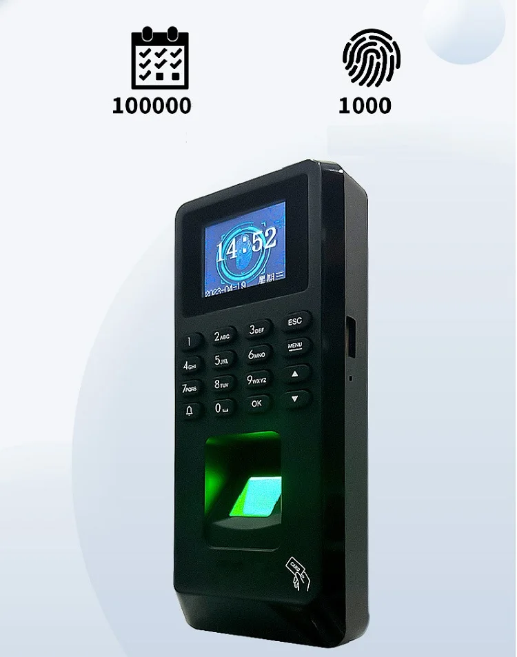 Fingerprint Time Attendance Access Control Device Biometric Fingerprint Identification Access Controller