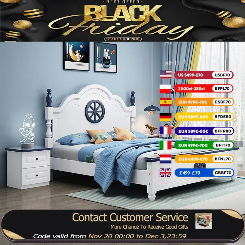 

Дизайнерская деревянная современная кровать в стиле лофт для маленьких мальчиков, односпальные детские кровати, рамы, роскошный спальный комплект Camas De Dormitorio, мебель