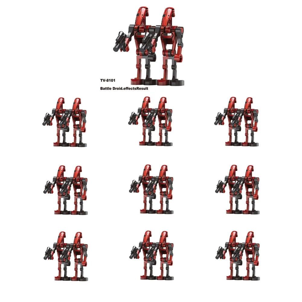 10pcs/set building Blocks Clone trooper Battle Droid Troopers mini action toy doll assembly toy 501st Legion General Grievous view 4