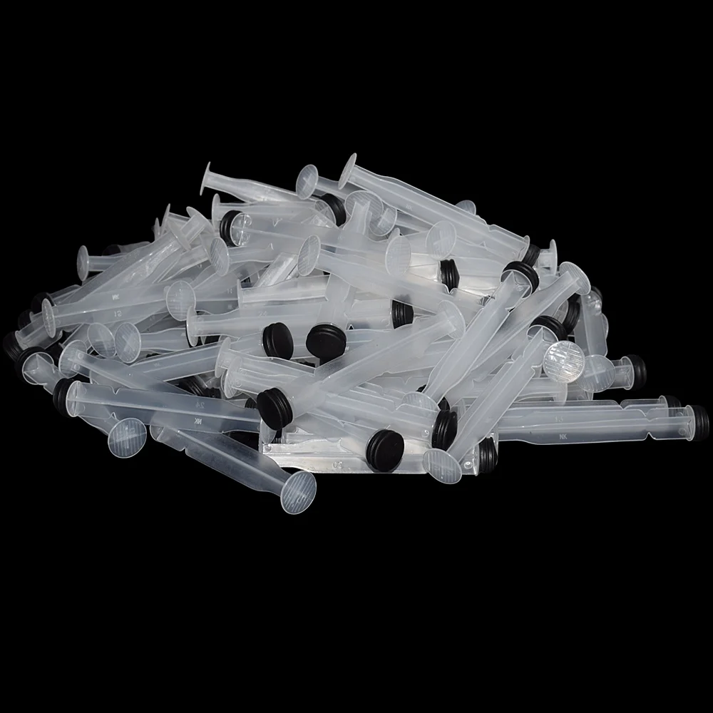 

1pc/200pcs 10ml plunger 10cc Syringe Barrel Putter Adhesive Dispenser Glue Dispensing Industrial Syringes Tube Hand Push Rod