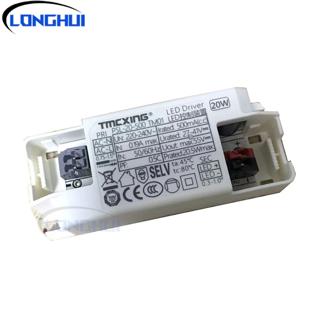 Flicker-Free LED Drive Power Supply Transformer 5-40W COB Track Spotlight Ballast Constant Current for Simple Light Spot Light