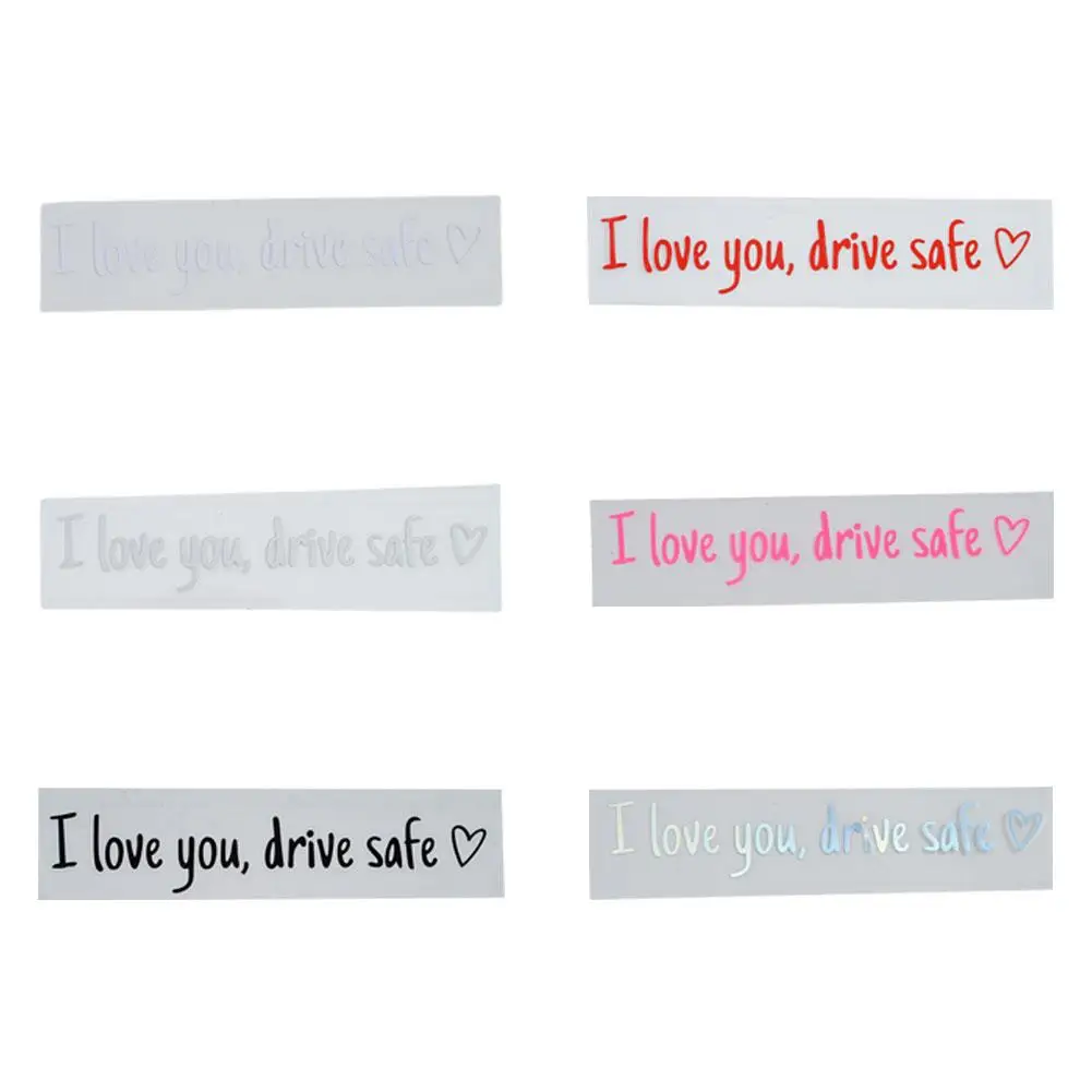 I Love You Drive Safe Sticker Mirror Sticker Auto Stying Interior Stickers Decoration Gift For Friend Family Boyfriend
