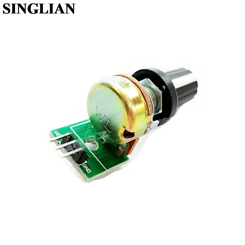 10K Resistance Potentiometer Module Adjustable Resistance Module Single Turn Adjustable Analog Output 0-5V Voltage