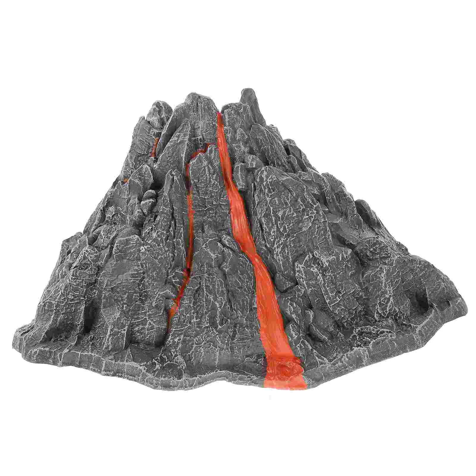 STATIC Volcano ของเล่นสเปรย์เครื่องประดับ Micro Eruption Pvc ภูมิทัศน์ของเล่นตกแต่งเด็ก